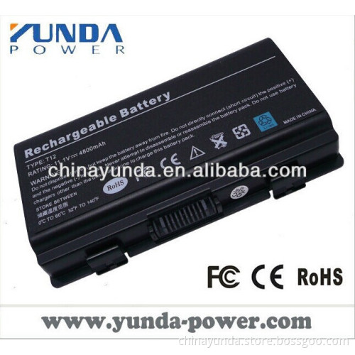 OEM Wholesale 6 cells 4800mah notebook battery for ASUS T12 A32-T12 A32-T12J A32-X51 X51H X51L X51R